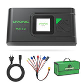 OVONIC Mate2 200W 12A Smart LiPo Balance Charger with LiPo Safe Bag Black